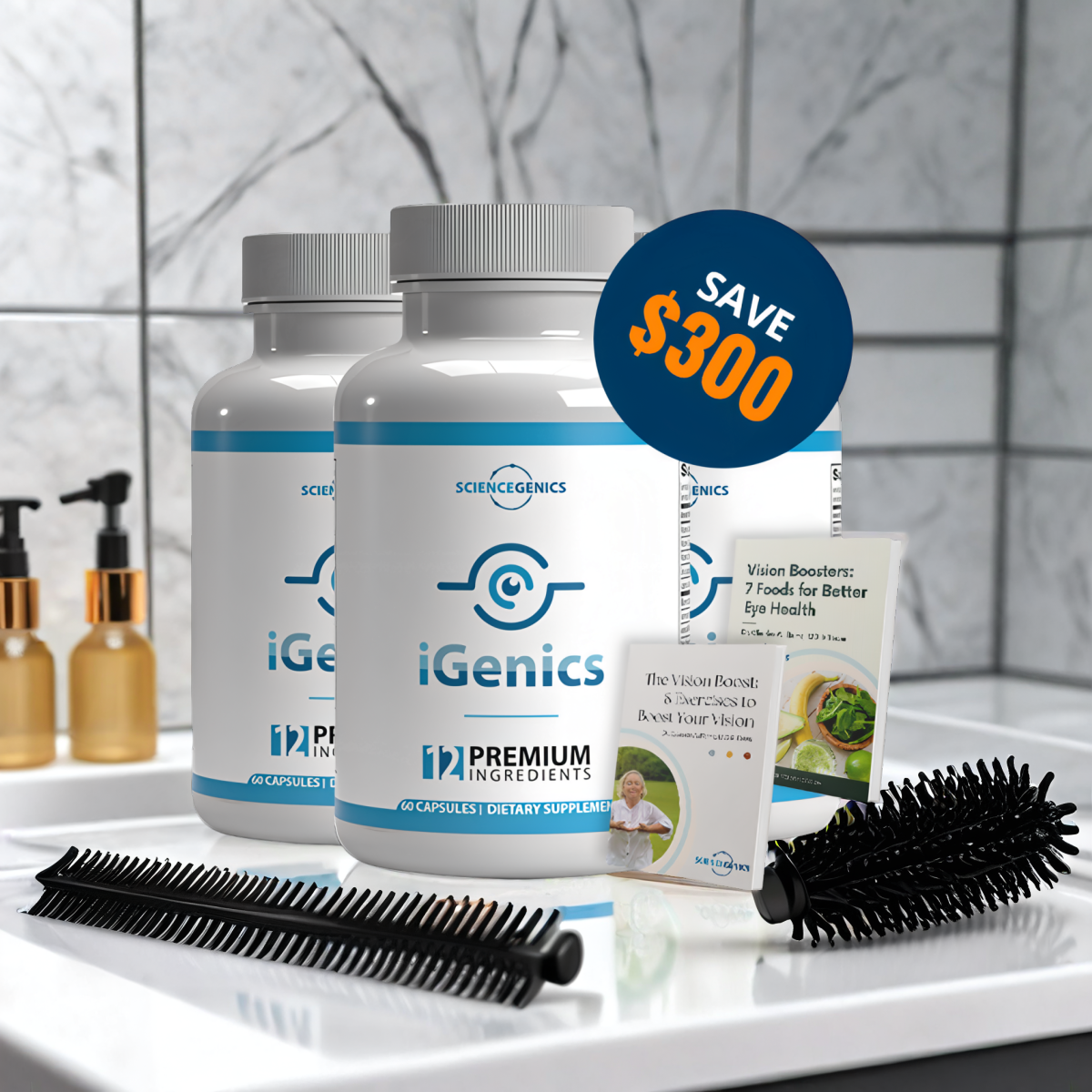 iGenics - 3 Bottles + 2  Ebooks